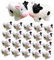 Toyvian Miniadornos De Vaca Minidecoración De Vaca Miniatura De Vaca Manualidades De Vaca para Jardín Pequeñas Estatuas De Animales Pequeñas Manualidades De Jardín Pequeñas