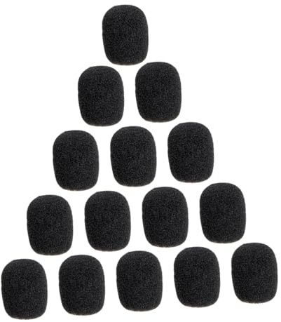 CONGARTENO 20pcs Windproof Microphone Sponge Covers Mini Lapel Mic Windscreens Protective Microphone Guards for Moisture and Dirt Resistance Easy to Use Replacement Sponge