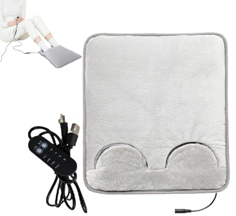 Calentador pies eléctrico Almohadilla térmica USB con bolsa de pierna y | Almohadilla eléctrica calefacción rápida pies Abdomen, frío, hogar, dormitorio, salón, of