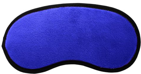 Antifaz para dormir en la oscuridad, ligera (solo 7 gramos) Máscara para ojos para mujer y hombre lisa y suave, vendaje ergonómico de viaje, cubierta parasol oscurecedor para sueño luz (azul)