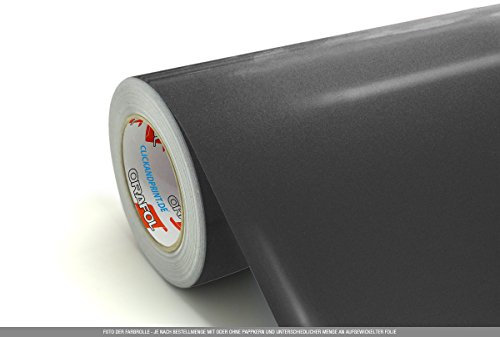 CLICKANDPRINT 3m Klebefolie, 63cm breit, Graphit metallic » Plottfolie/Plotterfolie/Schneidefolie