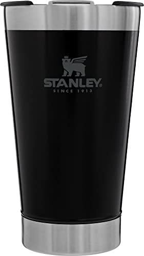 STANLEY 10-01704-056 The Stay-Chill - Pinta de cerveza de aluminio, color negro mate, 16 onzas / .47 L