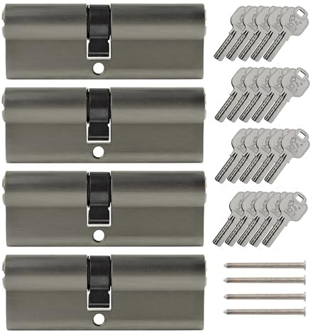 4x Profilzylinder 95 mm 45/50 gleichschließend inkl. 20 Schlüssel