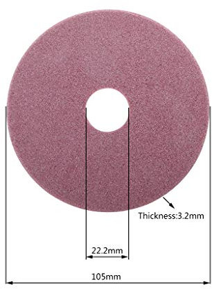 ruiruiNIE tronçonneuse électrique affûteuse meule Diamant 98/105 / 145mm épaisseur 3.2/4.5mm Coupe et Polissage des Dents de la scie à chaîne