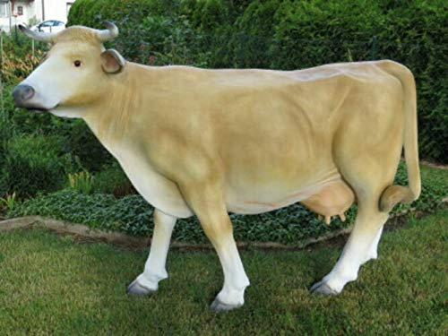 XXL Kuh lebensgross ca. 230cm Premium Gartendeko lebensecht Garten-Deko-Figur inkl. Spedition