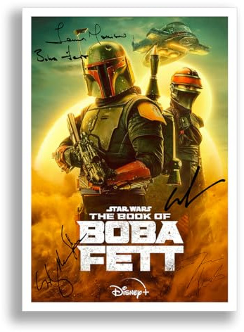 The Book Of Boba Fett Cast Signed Autograph A4 Poster Photo Print TV Show Season Series Framed Boxset Memorabilia Gift Star Wars (POSTER ONLY)