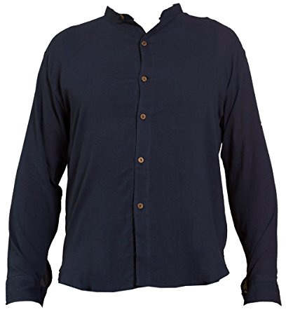 PANASIAM Shirt, 'K', 6button, blue, XXL, longsleeve