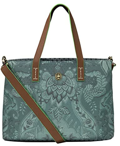Pip Studio Einkaufstasche Kyoto Festival | Green - 33/39 x 22 x 10