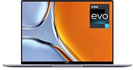 HUAWEI Matebook 16s EVO - 16 Inch Laptop - Windows 11 Intel Core i9-12900H 12th Gen Processor With 16GB RAM & 1TB SSD Storage - 2.5K True Colour Touch Display with Long Lasting Battery - Space Grey