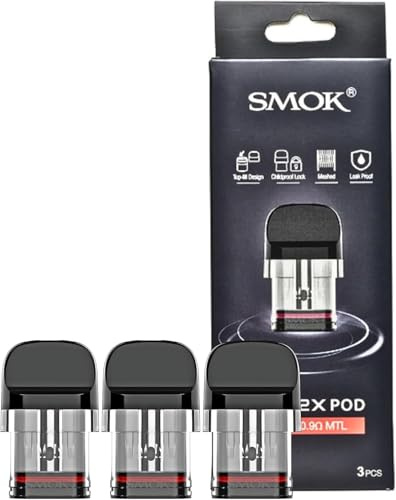 SMOK Novo 2X Pod Cartridge 2ML Meshed 0.9ohm MTL Pod Support E Cigarette NOVO 2X / Novo 2C Kit (3 Pcs) No Nicotine