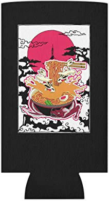 Bierdosen-Kühler-Hülse Neuheit Udon Nudel Nigiri Nachos Japanische Lebensmittel Enthusiast Lustig Heiße Brühe Chinesische Stil Delikatessen Liebhaber Slim Can