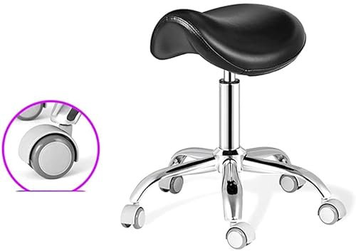 SOVORM Rollhocker, Hocker auf Rollen, Massagehocker, Stuhl auf Rollen, für Küche, Schönheitssalon, Heimbüro, Verstellbarer hoher rollender Drehhocker The New