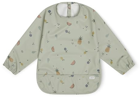 Lalo Long Sleeve Smock Bib, Machine Washable, Waterproof, 6M-2Y
