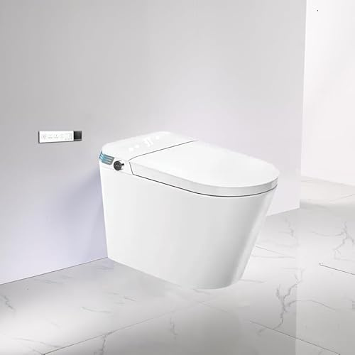 Inodoro WC Inteligente A680 (Salida a Suelo) | Descarga automática | Asiento calefactable | Tanque integrado | Control Remoto | Temperatura del agua | Panel Digital.