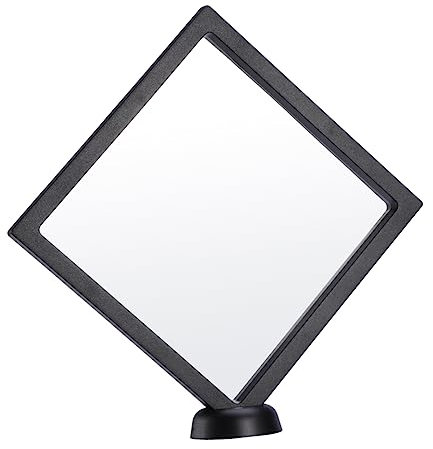 LIFKOME 3d-schweberahmen Schmuck Display Kasten Aus Pe Folie Kunststoff 18x18x2cm Schwarz Für Präsentation Und Vitrine
