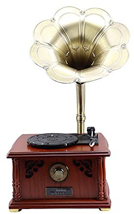 Aioneer Tocadiscos Retro, Tocadiscos De Madera Maciza, Altavoz Bluetooth, Tocadiscos De Vinilo, Tocadiscos Retro