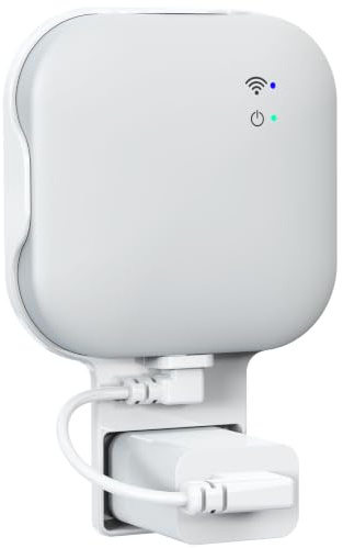 Mamerry Outlet Wall Mount for Blink Sync Module XR, with USB-C Cable | No-Drill, Save Space, Easy Move Bracket Holder for Blink Outdoor Indoor Home Security System (Sync Module XR NOT Included)