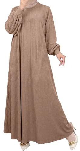 Muslimisches Gebetskleid, einfarbig, Langarm, muslimisches Kleid, Damen, elegant, Abendkleid, Ethno, Hochzeit, Abend, Party, Hochzeitskleid, ohne Turban