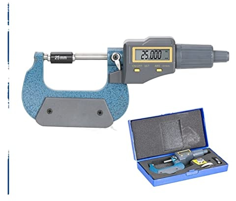 Micrometro, Calibro elettronico micrometro esterno 0-25mm 25-50mm 50-75mm 75-100mm 0.001mm strumenti strumenti strumenti calibro digitale,Strumento per meccanici di precisione(25-50mm)