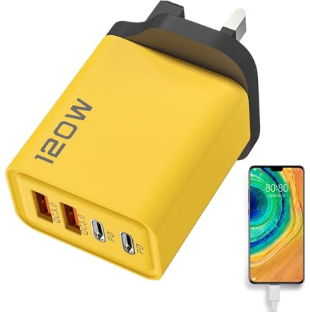 Mihauuke Chargeur USB,Chargeurs Mural pour Téléphones Portables | Adaptateur Double PD et USB Compact Stable pour Maison, Voyage et Gadgets