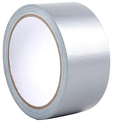 Vokenforu 10M*5CM Sliver Cloth Bookbinding Repair Tape Carpet Edging Tape Waterproof Book Binding Tape for Repair/Reinforce/Protect/Cover