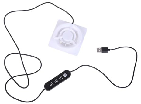 XAGMODSHN Ventilador de escape USB de 5 V 2.0 W 5000 rpm, potente de tres velocidades, adecuado para ventilación de habitación pequeña, ventilación del hogar