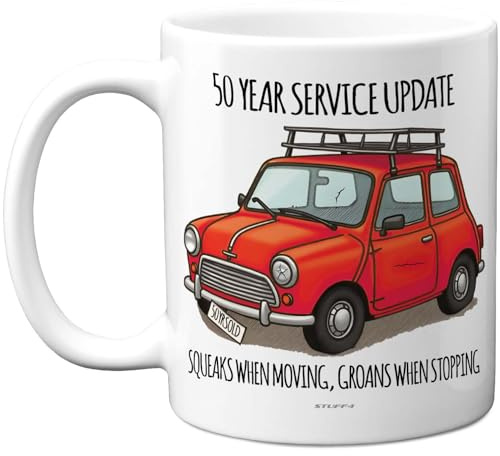 50th Birthday Gifts for Women and Men, Cheeky Novelty Mug Service Update | Gag Joke Gifts, Perfect Funny Mugs for Fifty Fiftieth Birthday Present, 11oz Ceramic Coffee Mugs