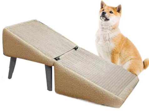 Hunderampe Sofa Bett, Faltbar, 2-in-1 Erweiterbare Haustiertreppe Und Fußschemel, Rutschfester, 30x30x35cm, Leichter Tritt Hocker, Multifunktionale Rampe Hund, Für Haustiere, Kätzchen, Welpen