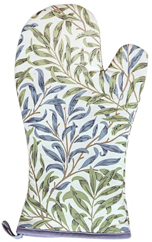 The Leonardo Collection William Morris Willow Bough Single Oven Glove | Thermal Protection, Flexible Fit, Secure Grip, Comfortable Cooking, Everyday Kitchen Essential