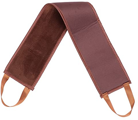 BETOOKY Cinturón Autolimpiante para Aplicar Loción Corporal Marrón, Tira Larga para Masaje y Limpieza de Espalda, Ayuda Protección Solar y Cuidado Piel, Accesorio Práctico para Baño