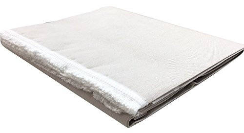 Panini Tessuti Tenda da Sole confezionata, molto resistente per esterno in 100% Acrilico con anelli, ganci e passamaneria a frangia, 140x250 cm, ideale per terrazzi verande balconi.