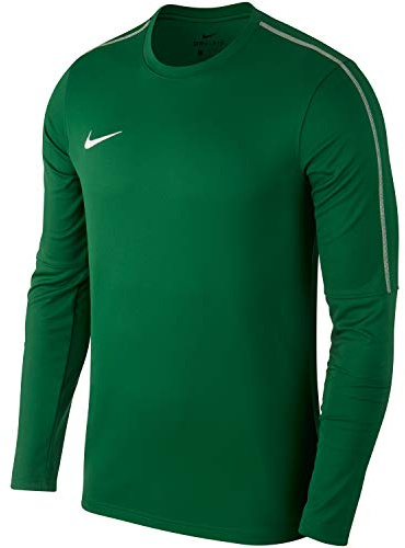 NIKE Unisex barn barn Nike Dry Park18 fotboll crew top långärmad t-shirt, tallgrön/vit/(vit), L UK
