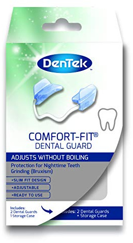 DenTek Lot de 2 protège-dents confortables pour éviter le grincement et le serrage des dents de nuit connu sous le nom de bruxisme