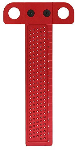 Regun T-Typ Lineal, 160mm Aluminiumlegierung Holzbearbeitung Scriber, Präzisions-Holzbearbeitungswerkzeuge Messwerkzeug Scriber(Größe: T-160)