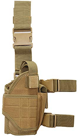 Right Drop Leg Adjustable Tactical Army Pistol Gun Thigh Holster Pouch Holder for GL0CK 17 19 31 32 Most Pistol