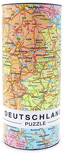 Premium Deutschlandkarte Puzzle mit 1000 Teilen - Deutschland Puzzle Länderpuzzle Erwachsenenpuzzle 66 x 45 cm