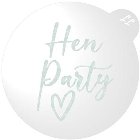 LissieLou Hen Party Cookie Embosser Hen Bridal Bachelorette Party Theme Icing Fondant Stamp - Clear