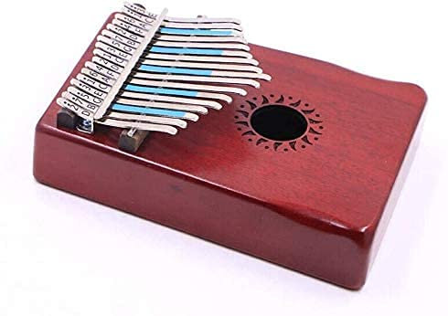 KISOARTWQ Kalimba Instrument daumenklavier Marimba Keys Portable kalimbas Daumenklavier Tragbares Holzfingerklavier Mahagoni 17-Tasten-Größe: 3X12,5X17,5CmGröße: 3X12,5X17,5Cm，Daumenklavier-S