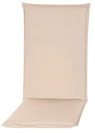 Pillows24 - Hochlehner Auflagen 2er Set - 120x50cm – 8cm Dick - Premium-Material 200gsm, UV- & Wasserabweisend | Sitzauflagen Hochlehner | Gartenstuhlauflagen für Gartenmöbel | Cappuccino