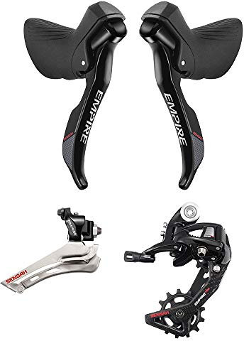 2 * 11 Geschwindigkeiten Fahrrad Shifter Hebel Fahrrad Umwerferung Rennrad Bike Groupset 11s Road Bicycle Group für 5800 6800 SRAM Fahrrad Schaltwerk 541 (Color : 11S (GS))