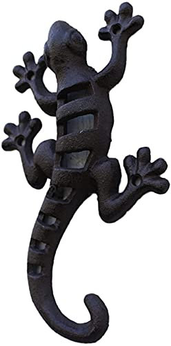 YANYUESHOP Niedliche Gecko-Wandfiguren aus Metall für drinnen und draußen, Tier-Hängekunst-Dekoration, für Hof, Eingänge, Garten, Wandskulpturen