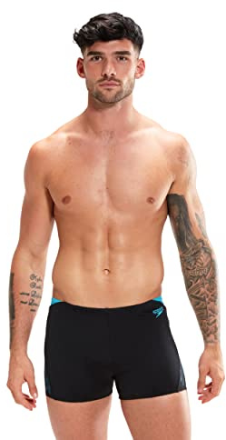 Speedo Herren Hyperboom Splice Aquashort Schwimmhose | Schnelltrocknend | Training | Fitness | Chlorbeständig