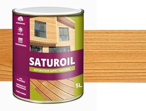 SATURATEUR - HYDROFUGEANT : SATUROIL-Mélèze-Bidon de 5 l