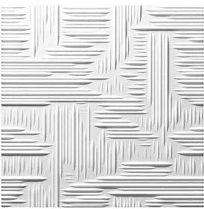 GLOUPIE Pannelli Decorativi Effetto 3D Per Pareti E Soffitti, In Polistirolo Estruso XPS Dalle Capacità Isolanti Termiche, 50 x 50 cm, Spessore 1 Cm, Pittabili, Fantasia Moderna, 8 Pezzi Per 2 MQ