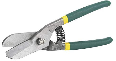 Sheet Metal Cutting Scissors Sheet Metal Cutting Scissors Metal Scissors Long Straight Cut Tin Snips Cutting Shears Metal Cutter (8 Inch)