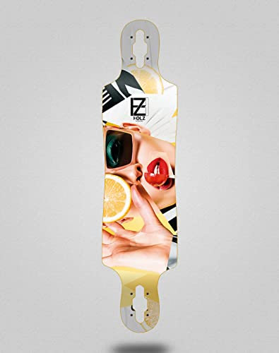 Holz Skate Skateboard Longboard Deck Board 40x9 Drop Paint Mosaic Irina
