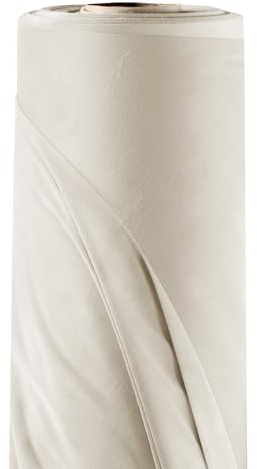 Filumi Velvet Fabric 118Inch (300cm) Wide Cream 5m Length by The metre for Sewing for Dressmaking Material for Curtains Blinds Garments Cushions Upholstery Furniture Covers