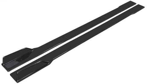 BSWNSJZT Auto Seitenschweller für BMW M4(4seats) 2020-2025, Auto Karosserie Styling Seitenschweller Splitter Lippenflügel Diffusor Wippen Splitter,2m Black