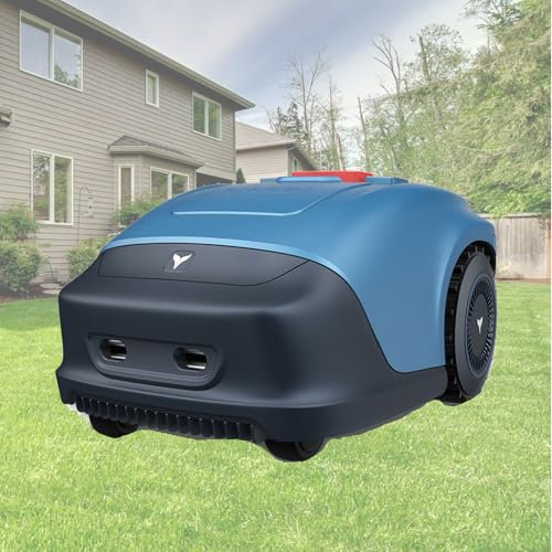 FJYAWEN Robot Tondeuse, 1000 M², avec des Câbles De Délimitation, Bluetooth, WiFi, 4g, Efficacité De Tonte 150 M²/H, Largeur Et Hauteur De Coupe 18cm /20-55mm,Silencieux 62db