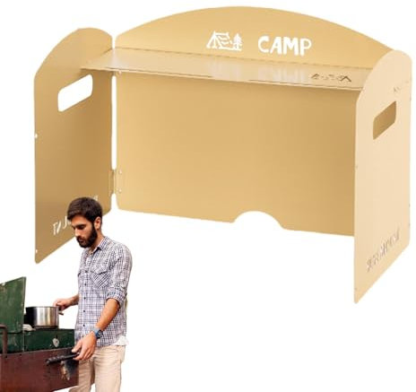 Paravento per fornello da campeggio, Parabrezza per fornello da campeggio,Parabrezza per fornello pieghevole portatile | da campeggio leggeri Scudo da cucina per esterni resistente al calore